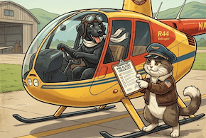 Marshall and the crew out on the flight line
